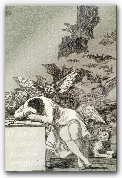 Actual product image Trenddeko de Goya - The sleep of reason gives birth to monsters (40 x 60 cm)