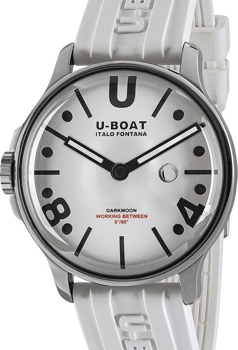 Image du produit U-Boat 9542 Darkmoon White SS Mens Watch 44mm 5ATM (Montre analogique, 44 mm)