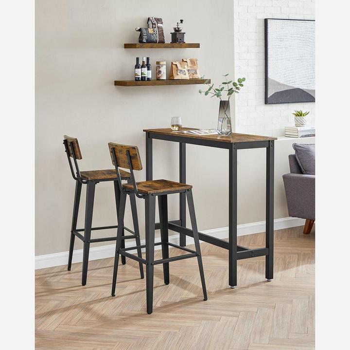 Immagine prodotto Vasagle 2 sgabelli da bar LBC078B01 marrone