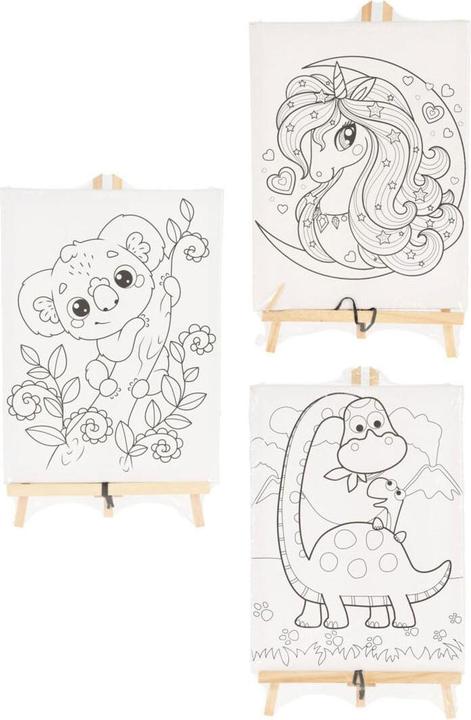 Actual product image Painting set with canvas and paint