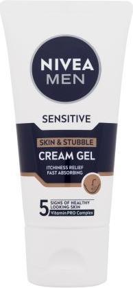 Actual product image NIVEA Cream gel for sensitive skin and stubble Sensitive (Skin & Stubble Cream Gel) 50 ml (50 ml, Face gel)