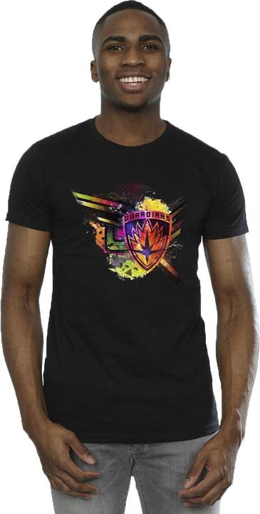 Image du produit - T-shirt GUARDIANS OF THE GALAXY ABSTRACT SHIELD CHEST - Homme (M)