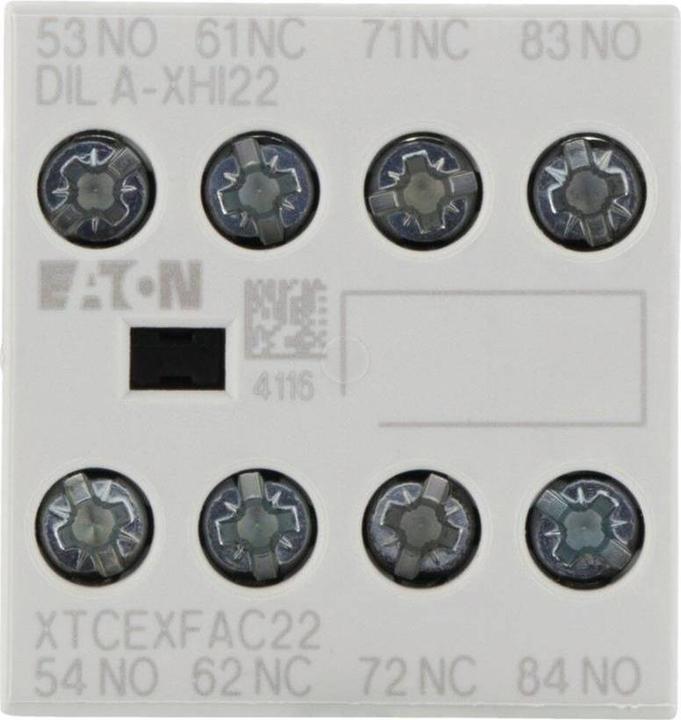 Actual product image Eaton Auxiliary contact block 2 NO contacts 2 NC contacts