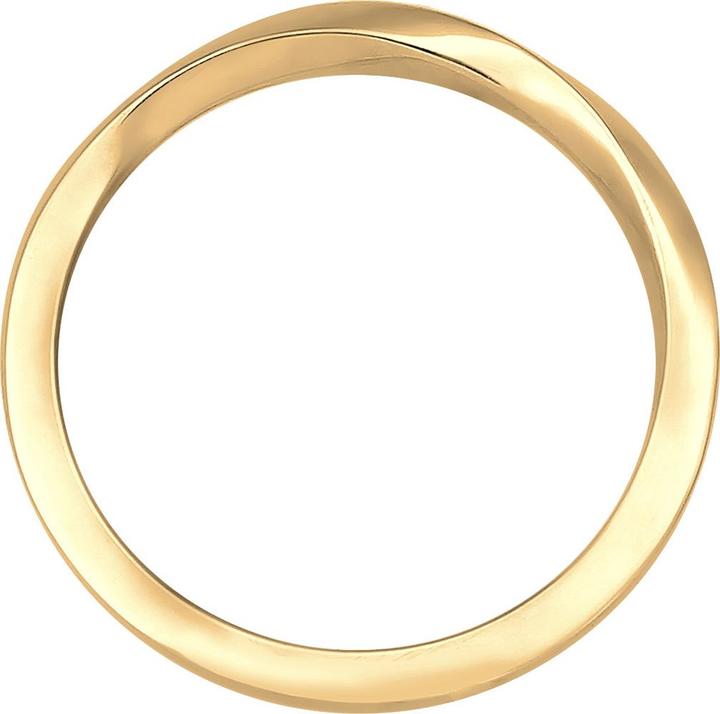 Image du produit Elli Bague Basic Bague à ruban Torsadée Classique Tendance 925 Argent (52, Argent 925)