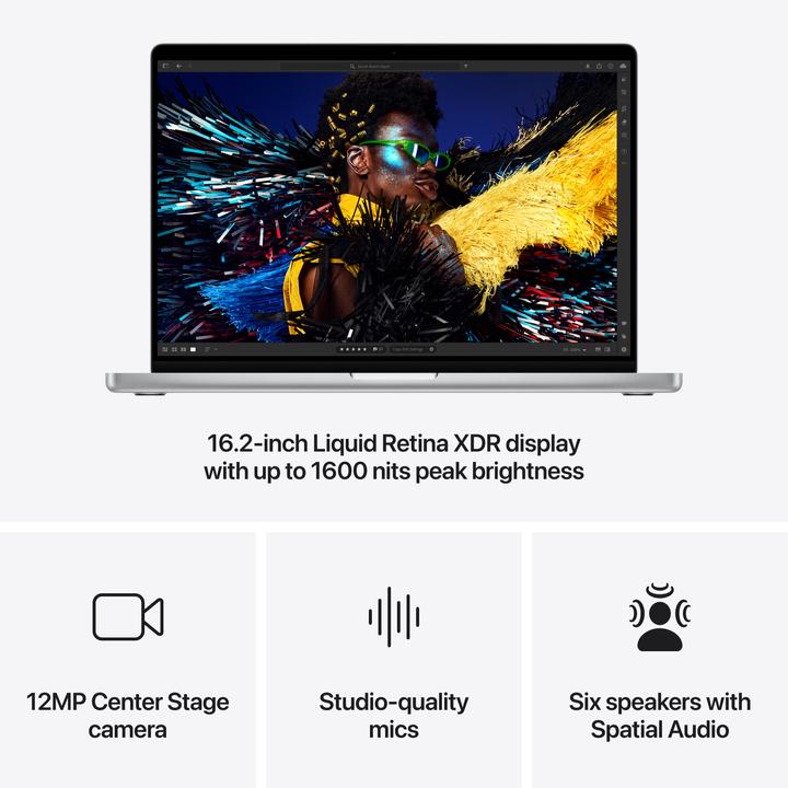 Actual product image Apple MacBook Pro 16 - 2024 (16.20", M4 Max, 128 GB, 2000 GB, DE)