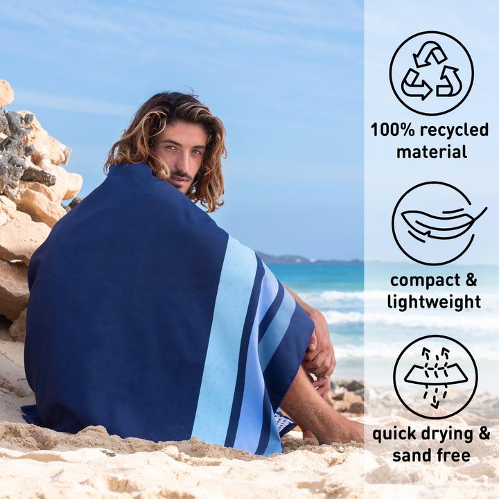 Immagine prodotto Fit-Flip Strandtuch XXL Mikrofaser schnelltrocknendes Badetuch 200x90cm (200 x 90 cm)