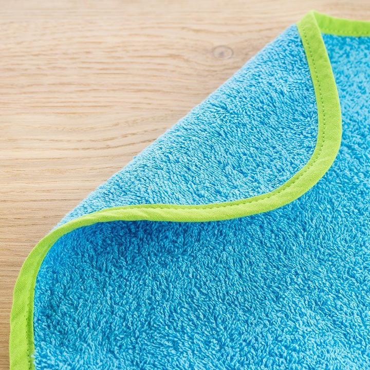 Actual product image Bib set of 2 giant bibs with press studs - ocean lime