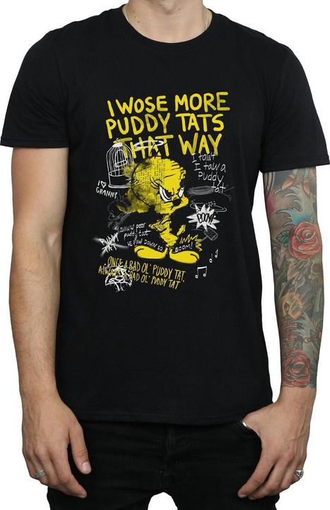 Image du produit Looney Tunes Mens More Puddy Tats Tweety Cotton T-Shirt (L)