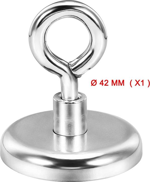 Image du produit Swissdetector Aimants à oeillet - Extra puissants - Ø 42 MM - Force 72.5 kg (X 1) (1 x)