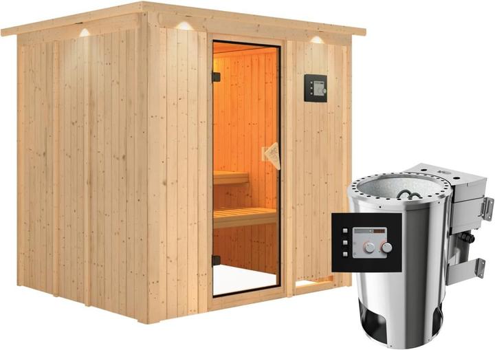 Immagine prodotto Karibu Daria con ghirlanda sul tetto (Plug & Play 3,6 KW - Bio controllo esterno)