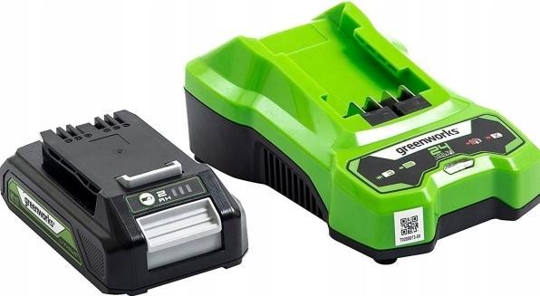 Greenworks 24V battery G24B2 and charger G24UC (24 V)