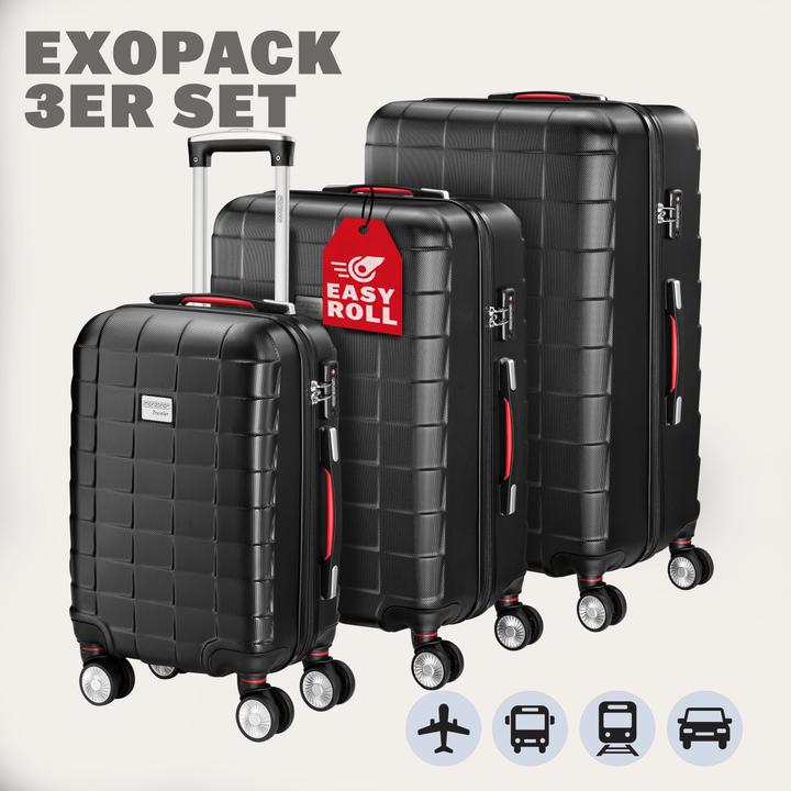 Image du produit Monzana Set di valigie M, L, XL (105 l, M (50 - 90l), L (90 - 115l), XL (à partir de 115l))