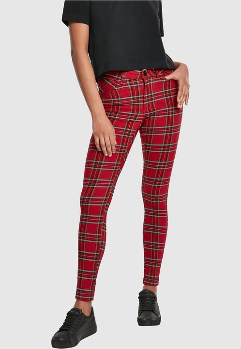 Produktbild Urban Classics Ladies Skinny Tartan Pants (30)