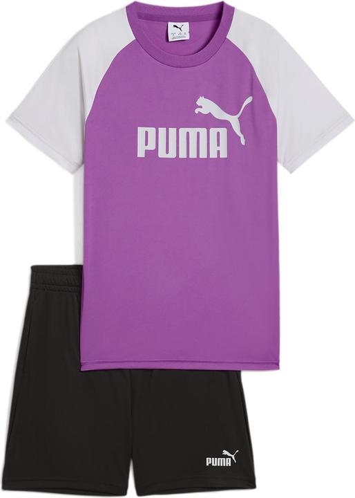 Puma ESS No.1 Logo Poly Tee and Shorts Set B