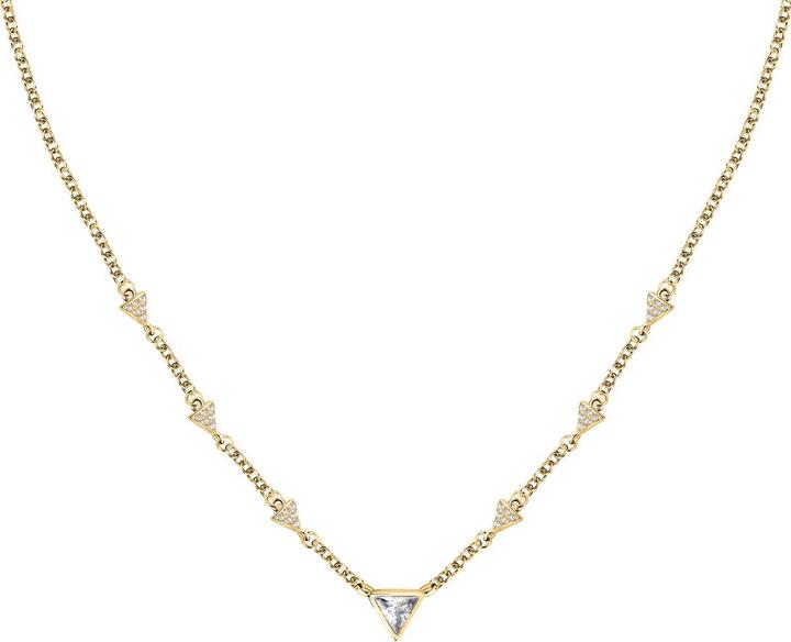 Produktbild Morellato Decent Gold Plated Necklace with Trilliant Crystals SAWY01 (Edelstahl, 40 - 45 cm)