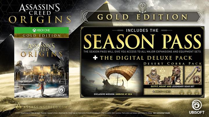Produktbild Ubisoft Assassin's Creed Origins Gold Edition (Xbox One X, Xbox Series X, Xbox One S, Xbox Series S)