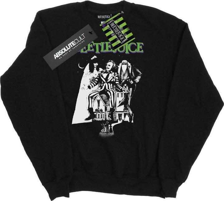 Beetlejuice Mono Poster Baumwoll Sweatshirt
