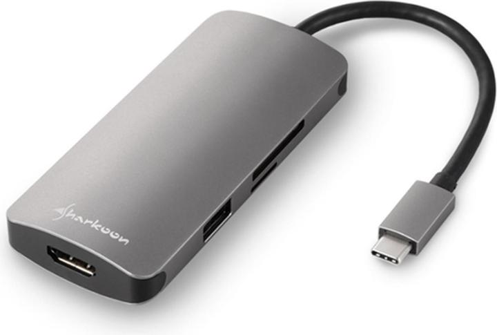 Sharkoon Type C Multiport Adapter (USB-C, 1 Ports)