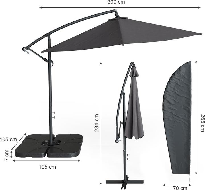 Actual product image OK-Living Ampelschirm (3 m)