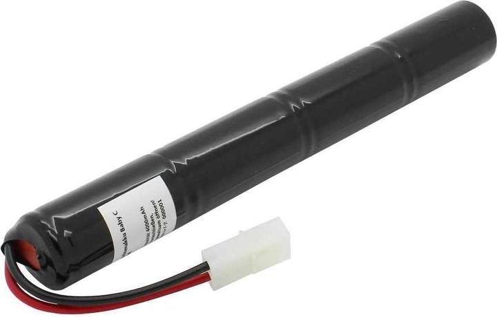 Actual product image XCell Emergency lighting battery NiMH 4.8V 4000mAh L1x4 Baby C with 80mm cable and plug suitable for SEC (1 pcs., 4000 mAh, Battery + charger)