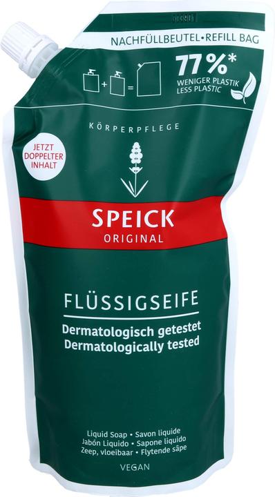 Produktbild Speick Original Flüssigseife, Nachfüllbeutel (Handseife Nachfüllpackung, 600 ml)