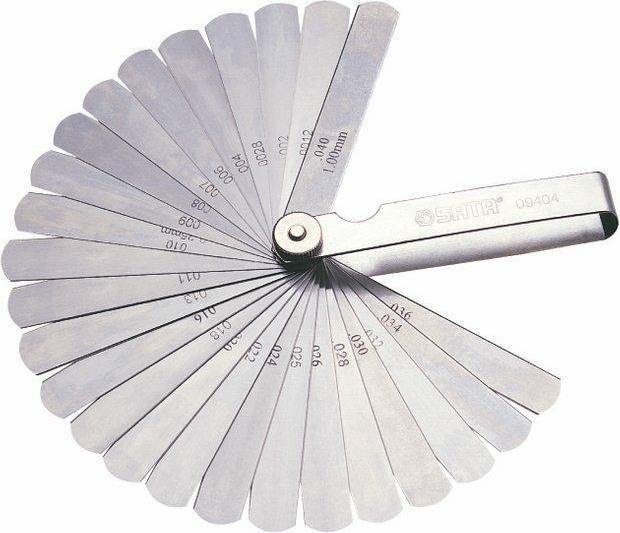 SATA Feeler gauge, 32 sheets, 0.02-1.00 mm