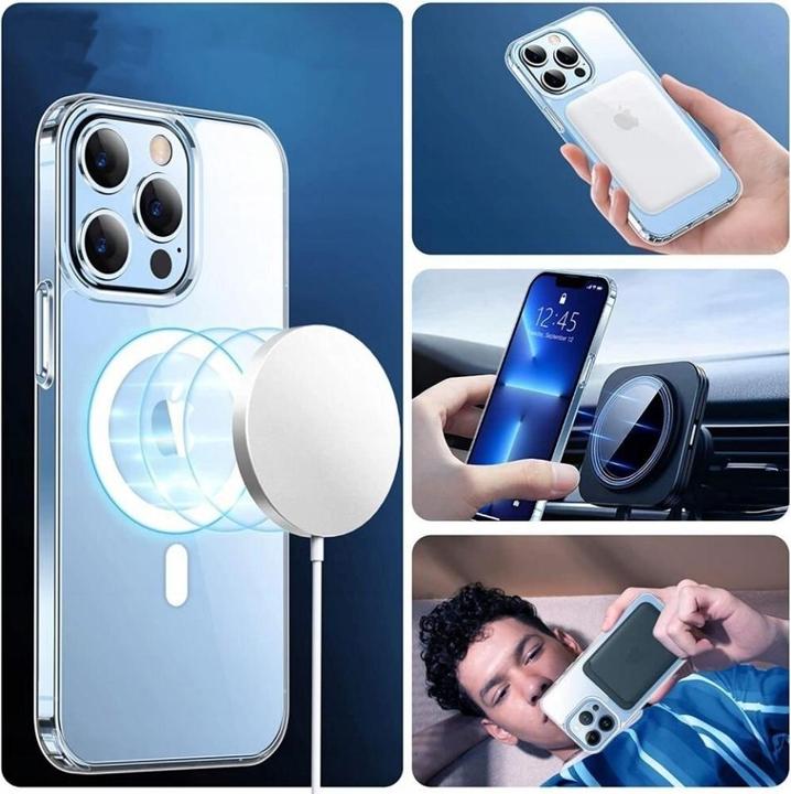 Actual product image Screenguard Magnetic Apple iPhone 13 mini Clear Case MagSafe Cover (Apple iPhone 13 mini)