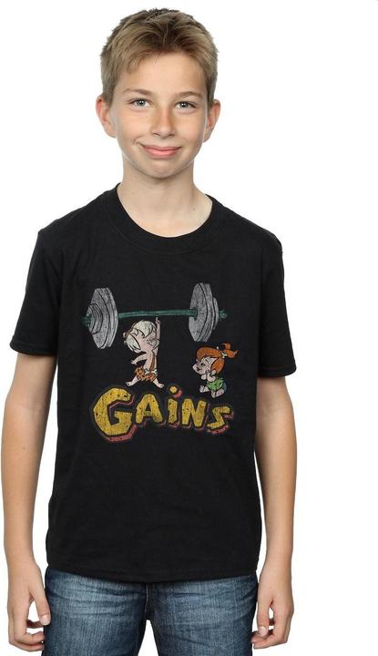 Immagine prodotto The Flintstones Bam Bam Gains Distressed Maglietta Ragazzi (128)
