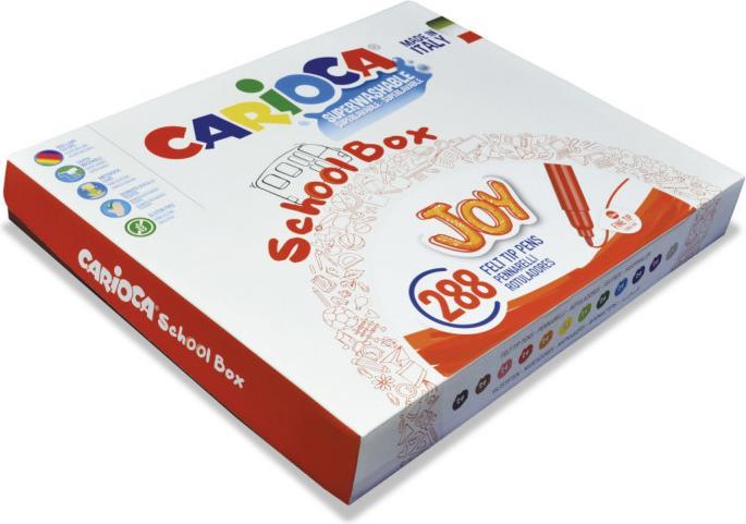 Produktbild Carioca Fasermaler Schoolbox Joy 288-teilig (Mehrfarbig, 288 x)