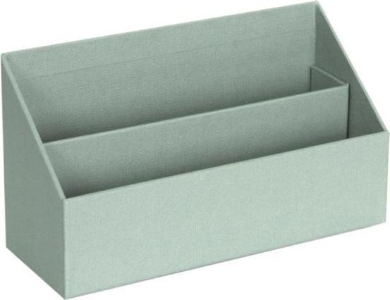 Image du produit Bigso Porte-lettres recouvert de lin George Tray Teal