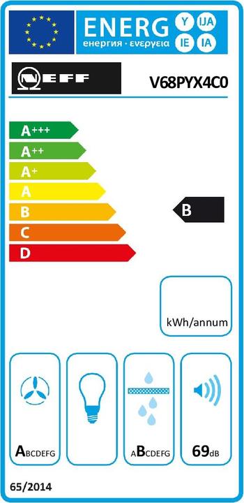 Etichetta energetica Neff V68PYX4C0