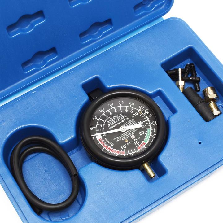 Immagine prodotto Wiltec Tester per vuoto 10PSI 28 "HG Tester per pompe di benzina Tester per vuoto per pompe di benzina