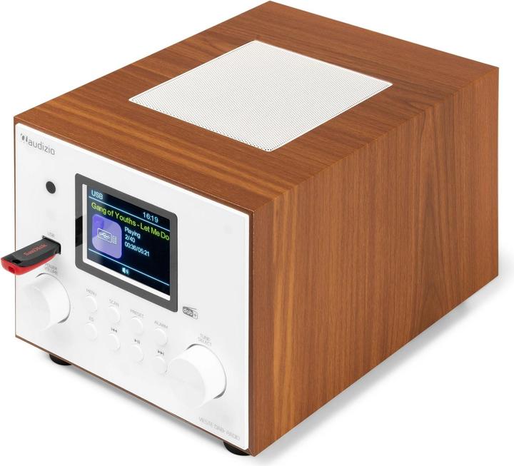 Immagine prodotto Audizio DAB+ Radio Vieste Weiss, Radio Tuner: FM, DAB+ (FM, DAB, Bluetooth)