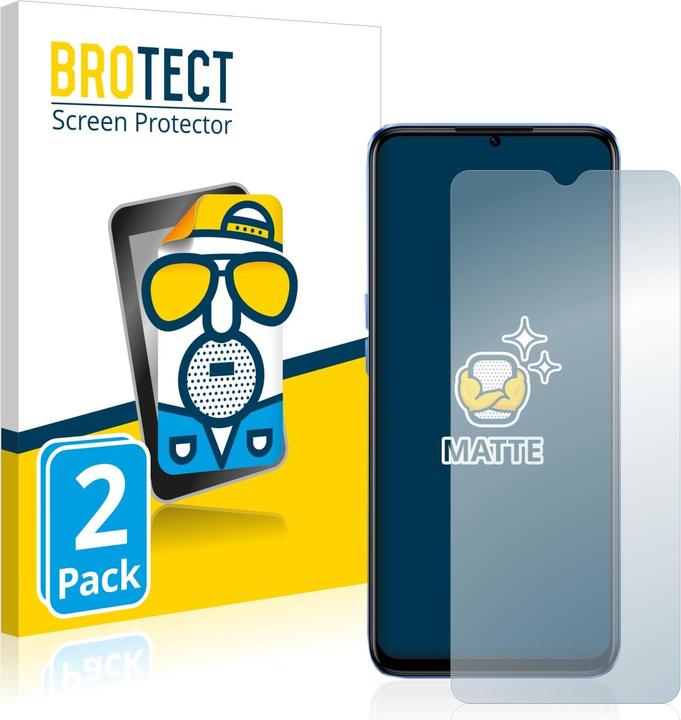 Actual product image BROTECT Anti-glare screen protector matt (2 Piece, Realme Narzo 50 5G)