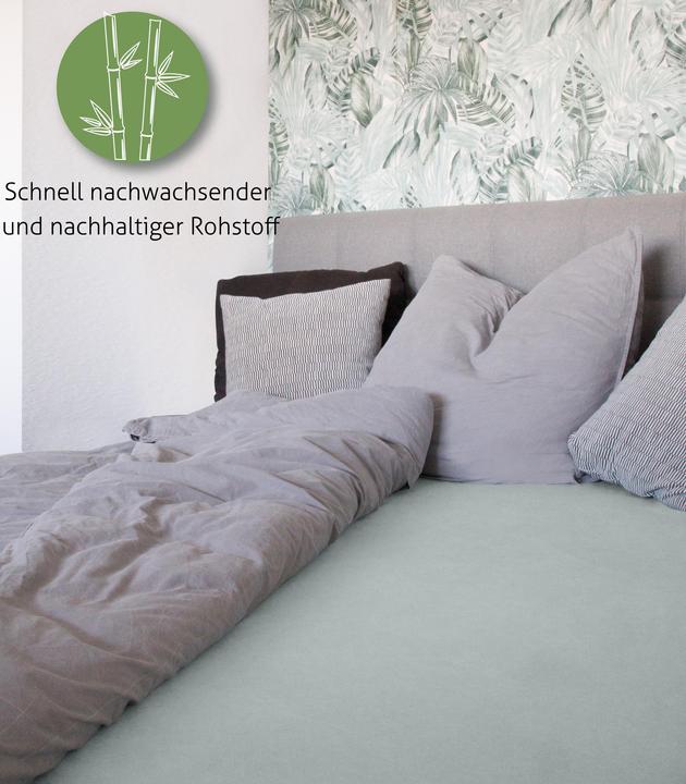 Image du produit Aspero Drap-housse en bambou Macau (180 x 200 x 30 cm)