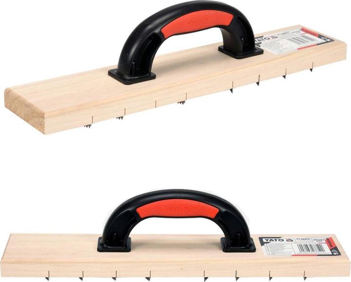 Produktbild Yato Profi Raspelhobel für Porenbeton und Gips | 405 x 84 mm | gezahnte Ausführung | Rabot Raspelbre (4 cm)