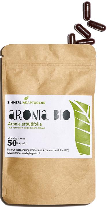 Produktbild Zimmerli Adaptogene Aronia Kapseln (BIO) 50 Kapseln (1 Stück, Kapseln, 25 g)