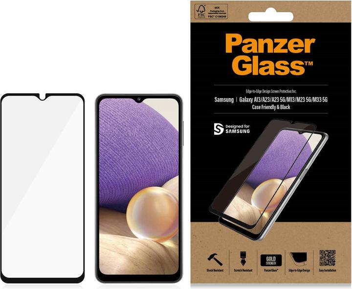 Actual product image PanzerGlass Display protector Case Friendly (1 Piece, Samsung Galaxy M33)