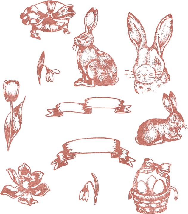 Image du produit VBS Tampon en silicone "Nostalgic Easter" (Pâques nostalgique)