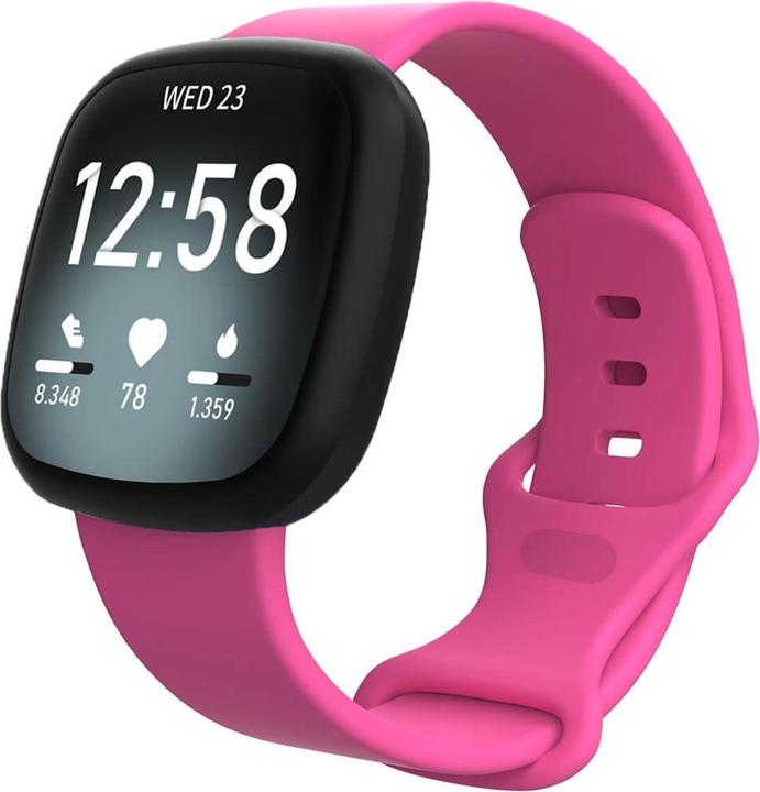 Cover-Discount Fitbit Versa 4 / Sense 2 - Silikon Ersatzarmband pink (Silikon, Versa 3, Sense)