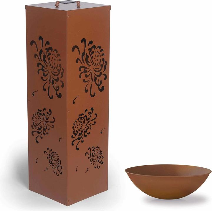 Image du produit Garvida Garten Dekosäule Rost-Optik Bauernrose 87 cm