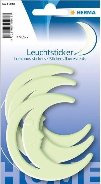 Produktbild HERMA Stickers Motivsticker Mond, Nachtleuchtend, Motiv: Mond