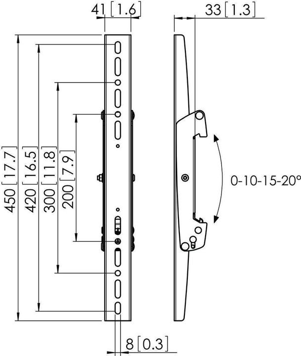 Actual product image Vogels PFS 3304 display adapter strips (Ground, Wall, 75", 80 kg)