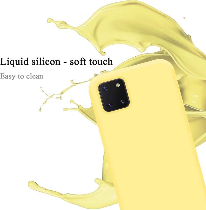 Actual product image Cadorabo TPU Liquid Silicone Case Cover (Samsung Galaxy A81)