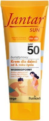 Markenlos Jantar Sun Amber Wasserfeste Kindersonnencreme SPF50 50ml Bauernhof (Sonnencreme, SPF 50, 50 ml)