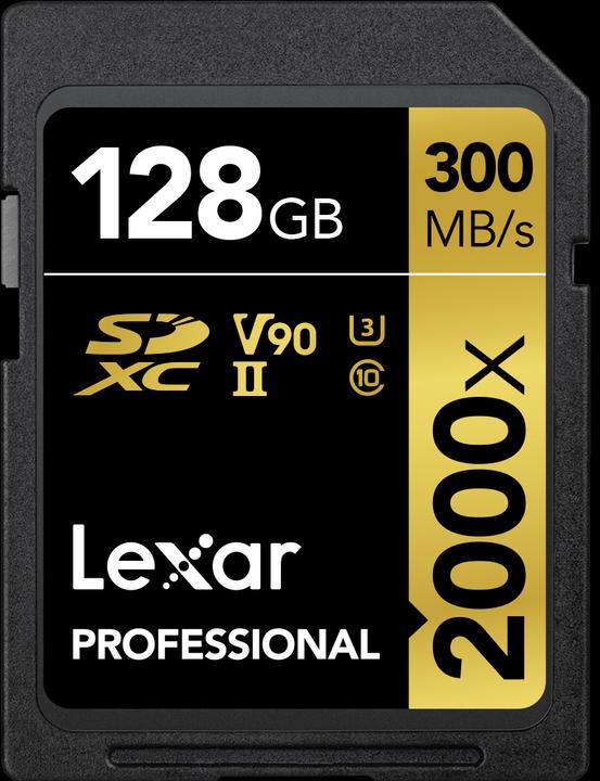 Lexar Professional 2000x (128 GB, SDHC, U3, UHS-II)