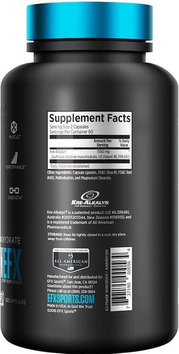 Produktbild EFX Kre-Alkalyn (240 Stück, Kapseln, 1000 g)