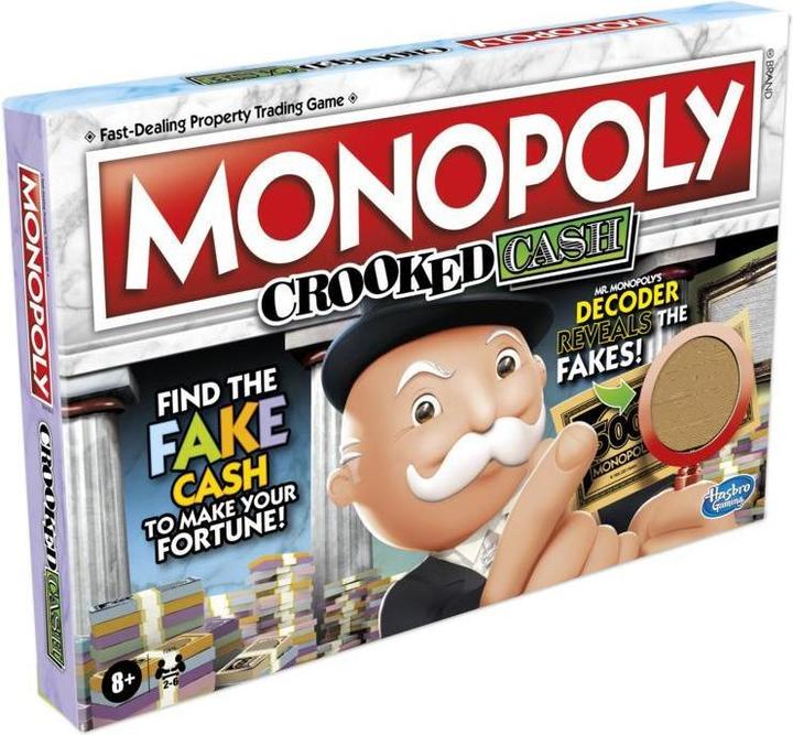 Hasbro Monopoly Crooked Cash Board game Economic simulation (Finnisch)