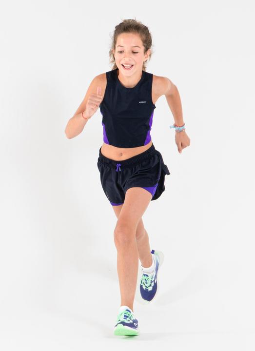 Produktbild Kiprun Laufshorts Mädchen atmungsaktiv - Dry+ 900 dunkelblau/lila (14, 15, 16)