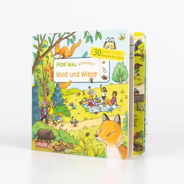 Produktbild Hör mal (Soundbuch): Wimmelbuch: Wald und Wiese (Stéffie Becker, Julia Hofmann, Deutsch)